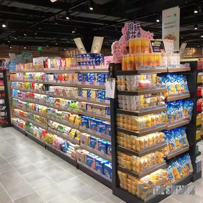 Morden Supermarket Shelf Rack 600×300×2000mm For Grocery Store Display