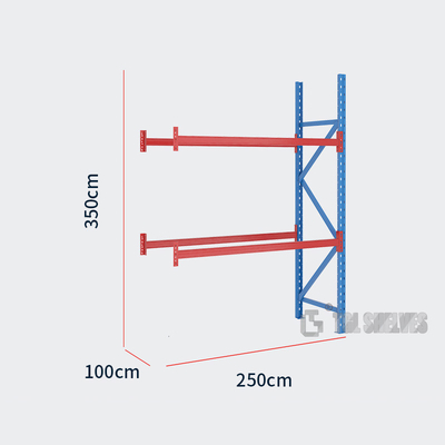 Heavy Duty Warehouse Shelf Racks 4 Layers 450mm Width 1800mm Height