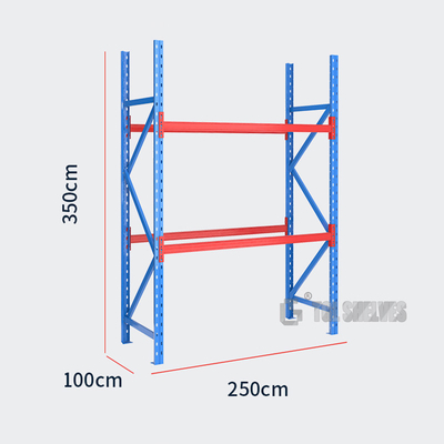 Heavy Duty Warehouse Shelf Racks 4 Layers 450mm Width 1800mm Height